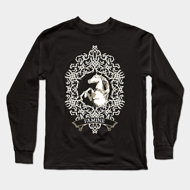 Famine - Horsemen of the Apocalypse Long Sleeve T-Shirt by polliadesign